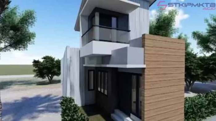 Desain rumah lebar 4 meter panjang 10 meter