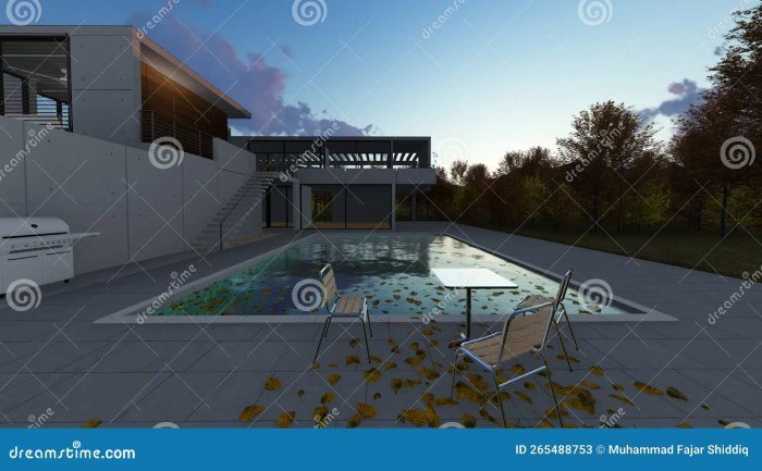 Desain rumah minimalis kolam renang