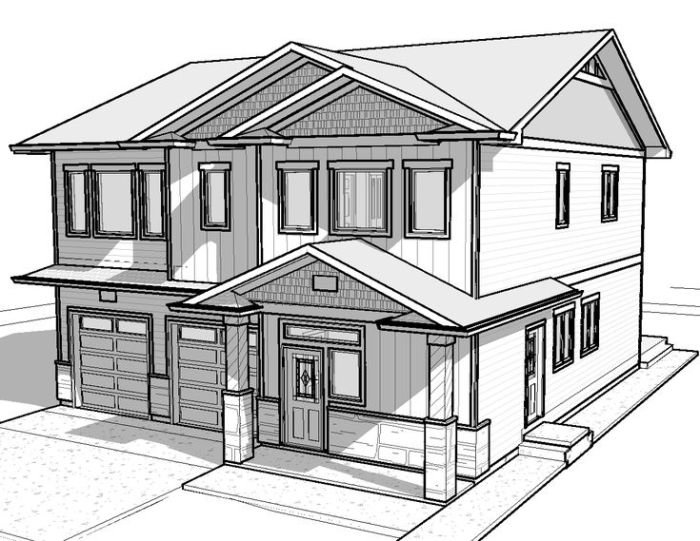 Sketsa desain rumah