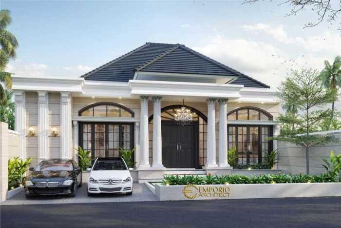 Desain rumah klasik eropa minimalis