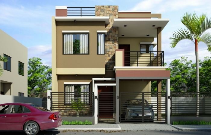 Desain rumah minimalis 2 lantai dengan rooftop