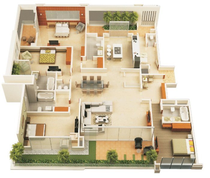 Desain rumah lebar 4 meter