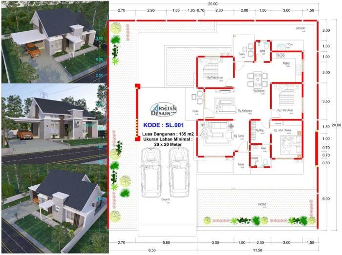 Desain rumah 10 x 10 2 lantai