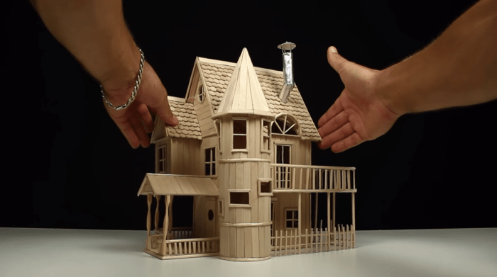 Desain rumah tusuk sate
