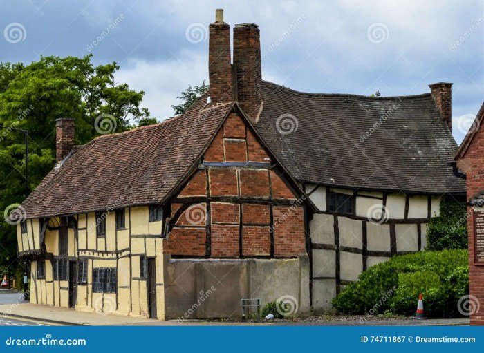 Brick half house timbered freeimages stock