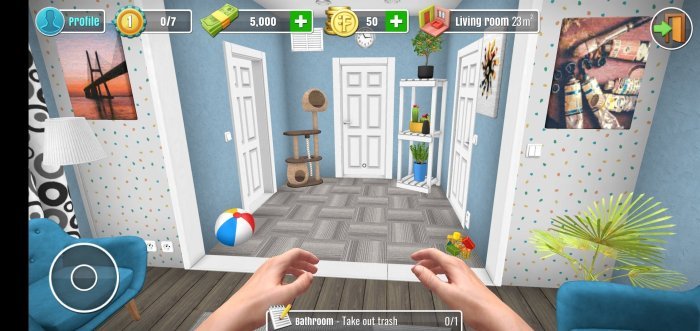 Download game house flipper desain rumah mod apk