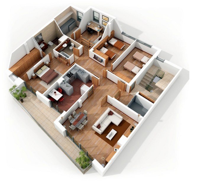 Desain rumah sederhana 4 kamar