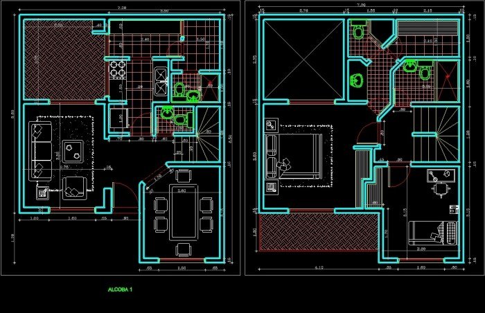 Desain rumah autocad
