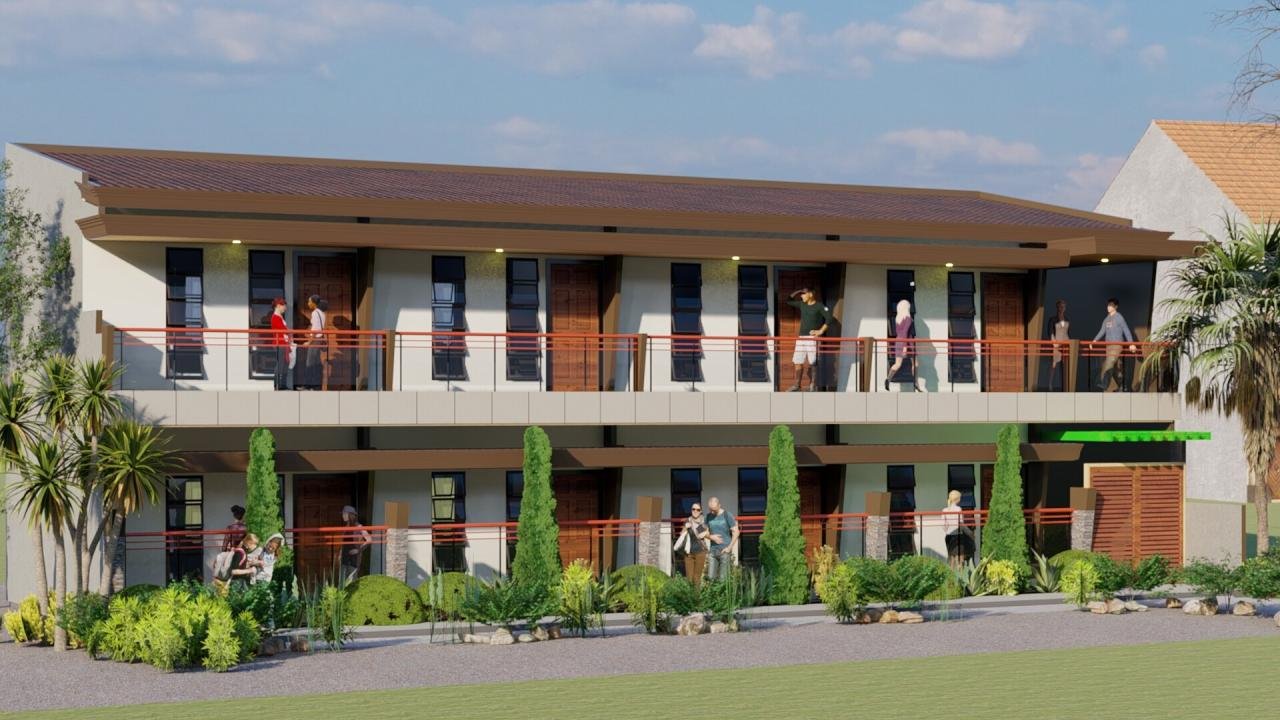 Desain rumah kos kosan minimalis modern
