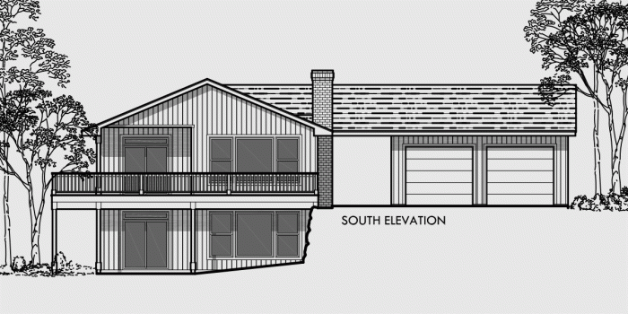 Desain rumah garasi bawah