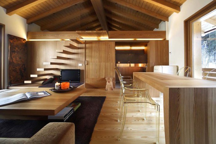 Desain rumah kayu unik dan cantik