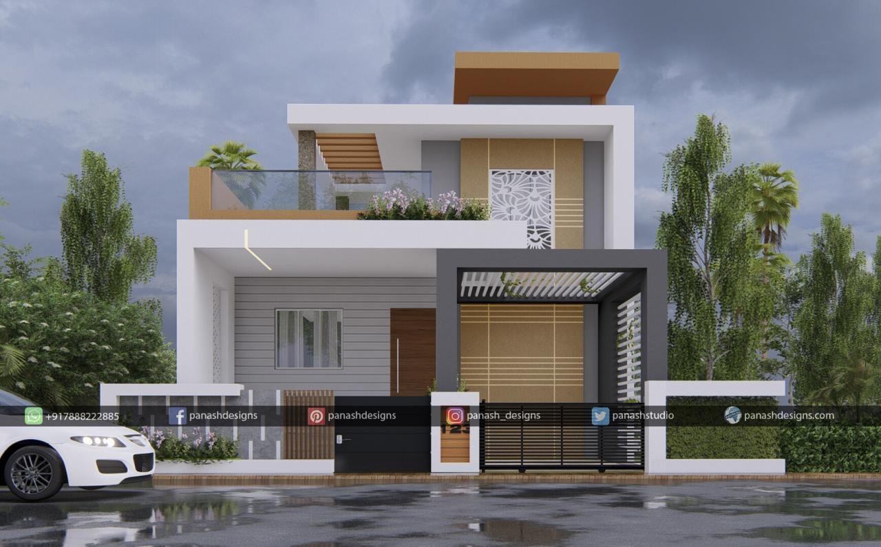 Desain rumah joglo modern 2 lantai