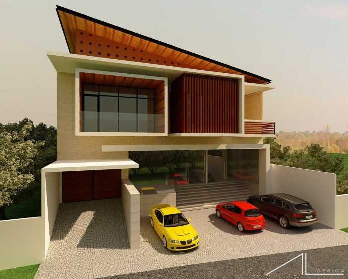Desain rumah ada tokonya
