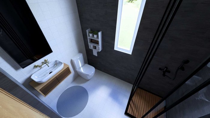 Desain rumah kontrakan 3x8