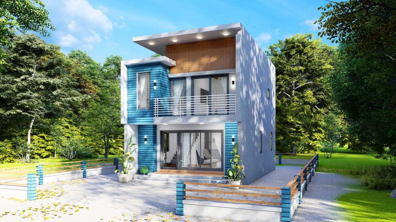 Desain rumah ukuran 6 x 8 meter