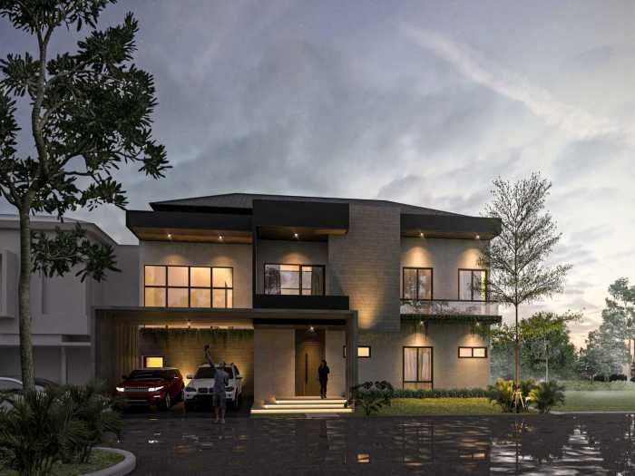 Desain rumah 1 milyar