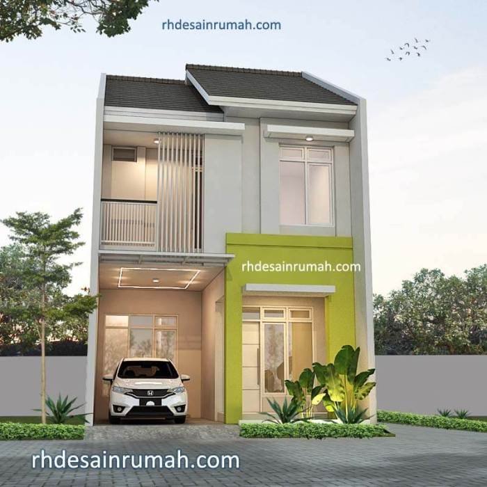 Desain rumah minimalis 2 lantai 6x10