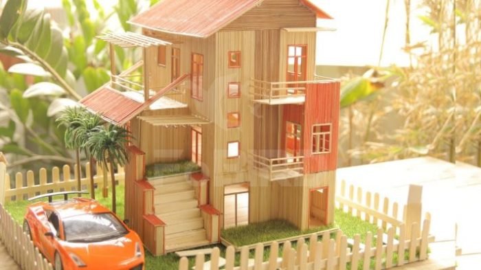 Desain rumah tusuk sate