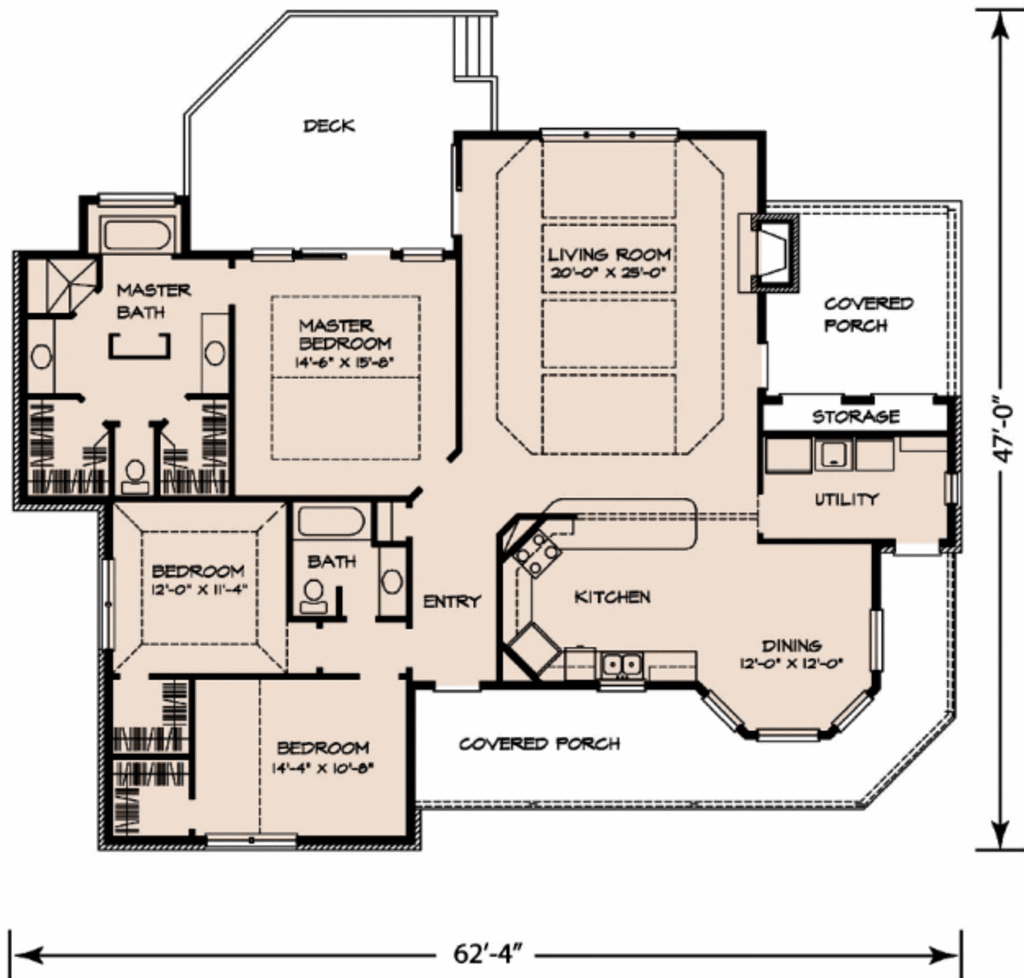 Bathroom bedrooms 1046 houseplans underneath dedicated