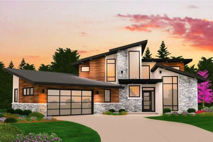 Desain rumah modern 3 lantai