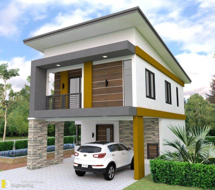 Desain rumah sederhana 2 lantai